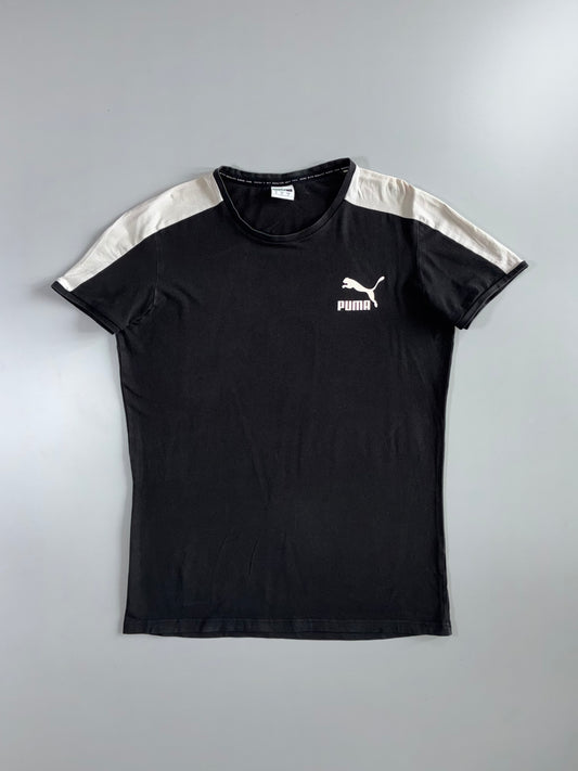 Puma | T7 Retro Panel Tee | Black/White (L)