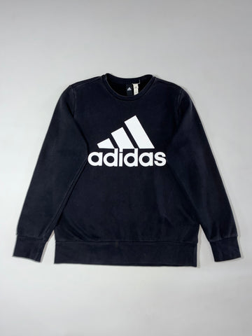 Adidas Big Logo Crewneck Sweatshirt – Black – (S/M)