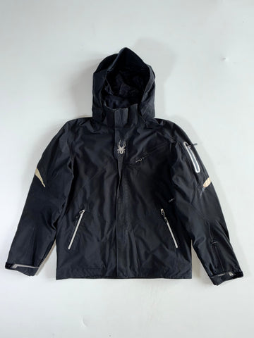 Spyder Black Thinsulate Hooded Ski Jacket (M)