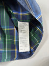 Vintage Abercrombie And Fitch Navy Green Plaid Shirt (M)