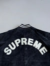 Supreme | Pure Suede Leather Varsity Bomber Jacket (M)