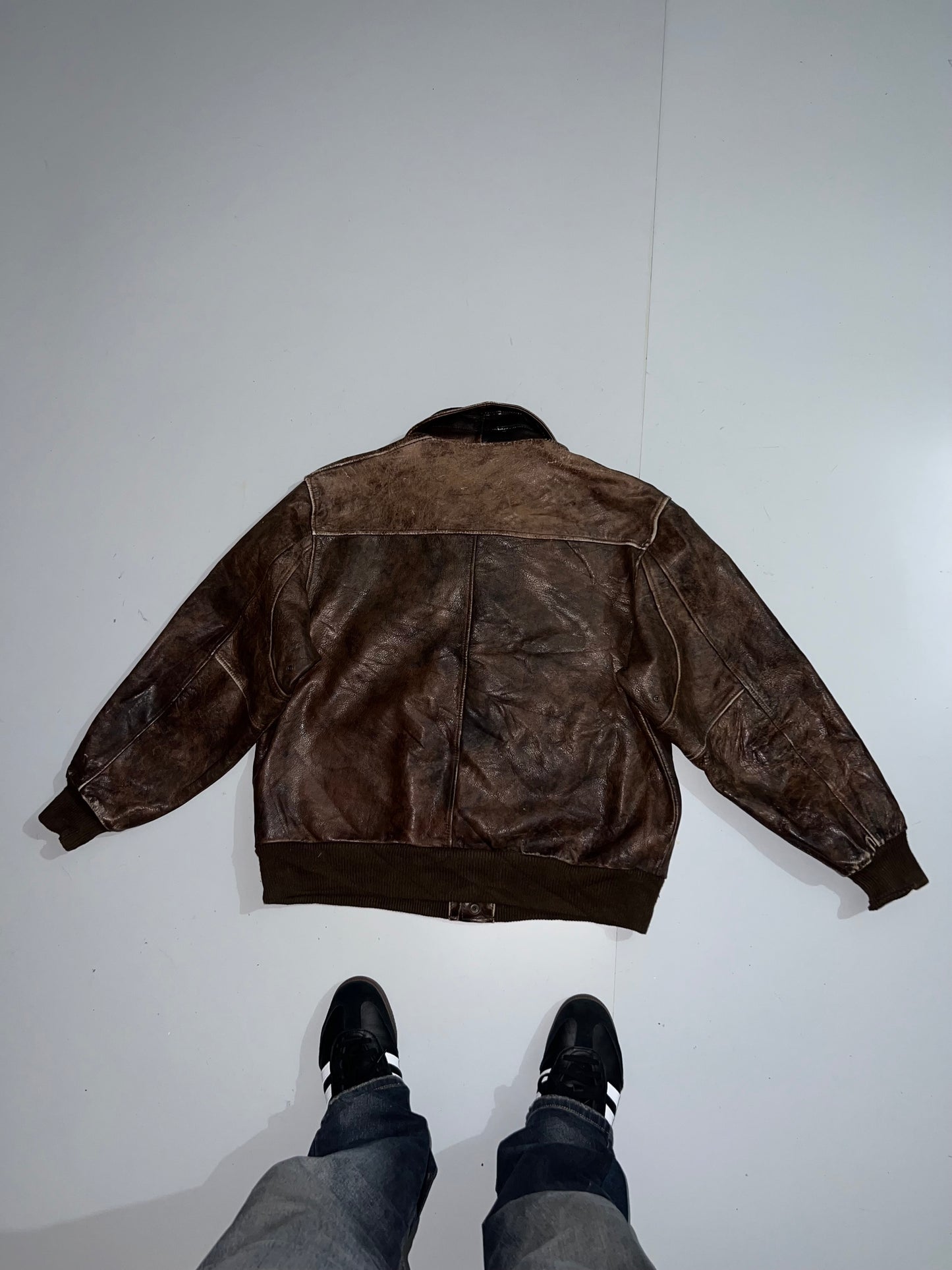 ZSuper Premium Vintage Leather Jacket (L/XL)