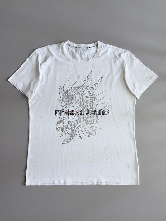 Oniarai Jeans | Tiger Graphic Tee | White (Xl)