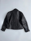 Marcady Genuine Cowhide Leather Biker Jacket (XL)