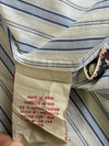 Vintage Guess Co. Eagle Print Striped Button Up Shirt (XL)