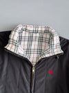 Burberry London Reversible Nova Check Embroidered Equestrian Knight Puffer Jacket (M)