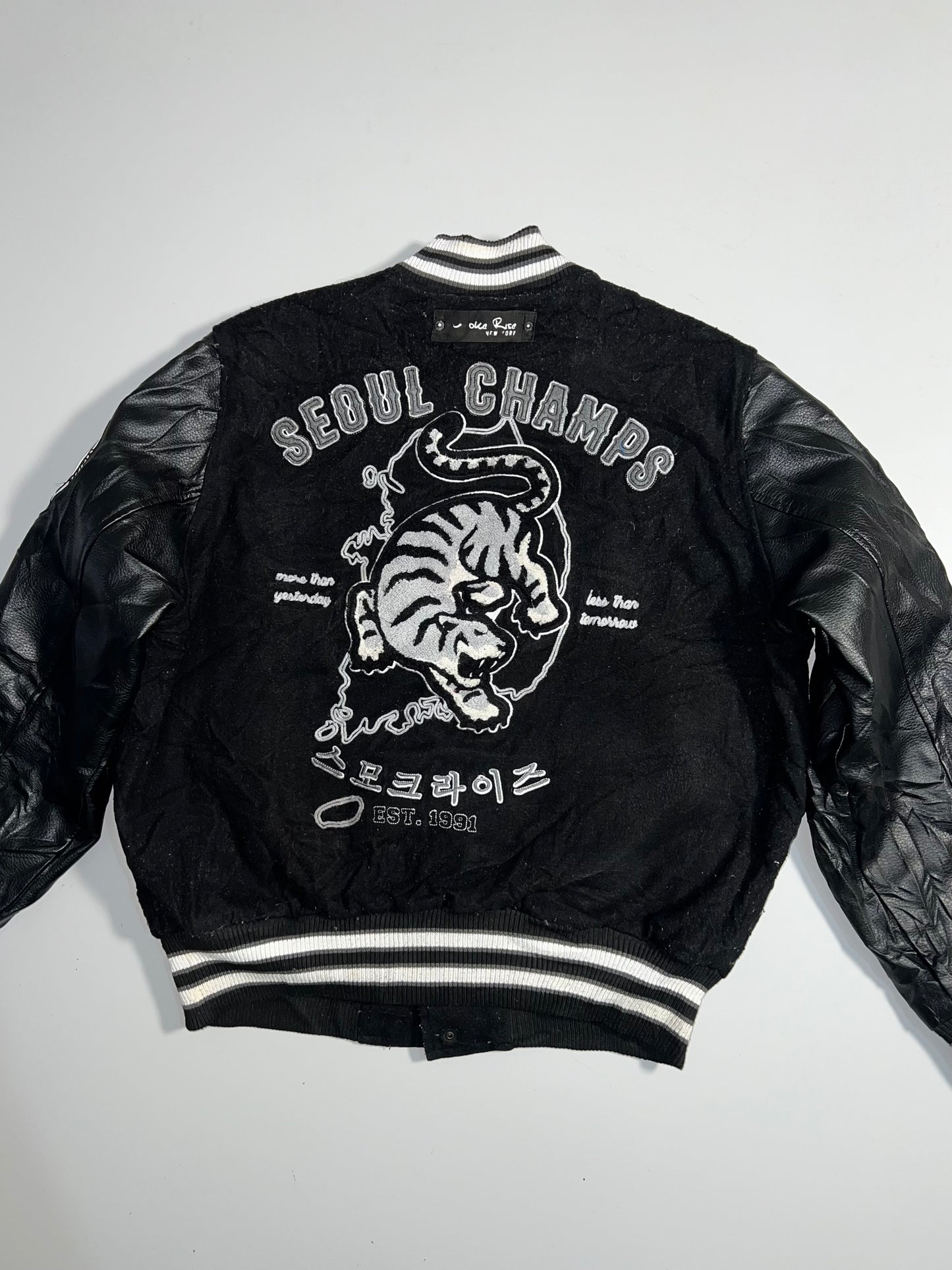 ZSuper Premium Varsity Jacket (RARE) Leather Sleeves (M)