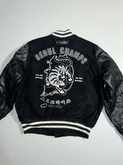 ZSuper Premium Varsity Jacket (RARE) Leather Sleeves (M)