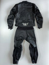Berik-70 Racing Pure Leather Motorcycle Suit 2 Piece Set Plus Alpinestars sliders (Leather Jacket Size :S) (Biker Pant :W:28 |L:36)