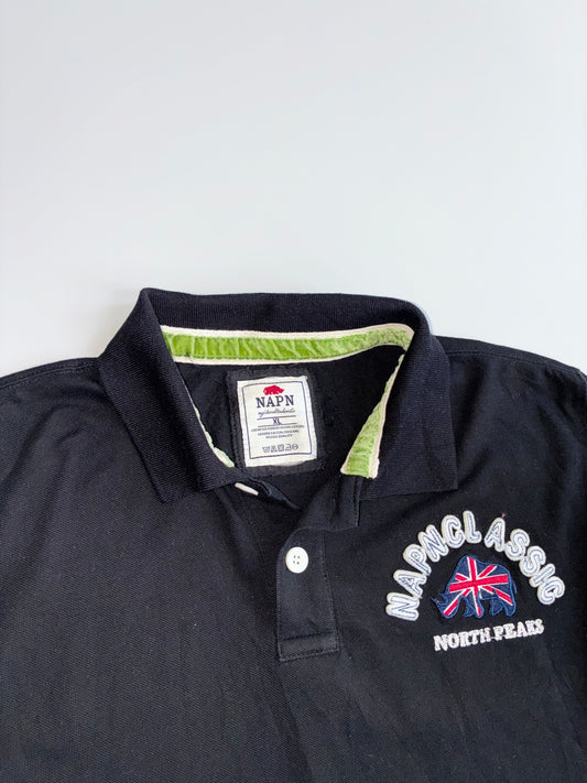 NAPN Classic North Peaks Rugby Polo - Black Long Sleeve (L)