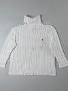 Lauren Ralph Lauren Cable Knit Turtleneck — White  100% Cotton Women’s (M)