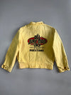 Vintage Edwin Yellow Workwear Jacket Plaid Lining, Graphic Tag, (S/M)
