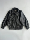 Vintage Leather Bomber Jacket (M)