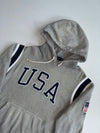 Polo Ralph Lauren USA Flag Fleece Hoodie – Heather Grey(M)