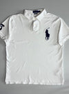 Polo Ralph Lauren Big Pony Custom Slim Fit Polo – White (XL)