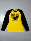 Special Force” Jim Morrison Graphic Raglan Long Sleeve Tee Yellow/Black (L)