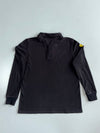 Puma x Ferrari Black Long Sleeve Polo Shirt | Scuderia Ferrari Collection (S)