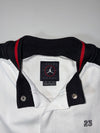 Jordan Brand Basketball Snap-Up Warm-Up Jacket – White/Black (XL)