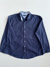 Tommy Hilfiger Navy Micro Print 80’s 2-Ply Cotton Shirt(2Xl/3Xl)