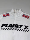 Planet X Cycling Team Full Zip Track Jacket – White, (M)