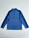 Columbia Houndstooth Print Quarter-Zip Fleece – Blue (M)