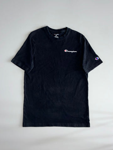 Champion Small Script Logo T-Shirt – Black (S)