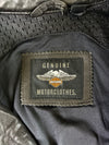 Vintage Harley-Davidson Genuine MotorClothes Embossed Eagle Leather Biker Jacket (L)