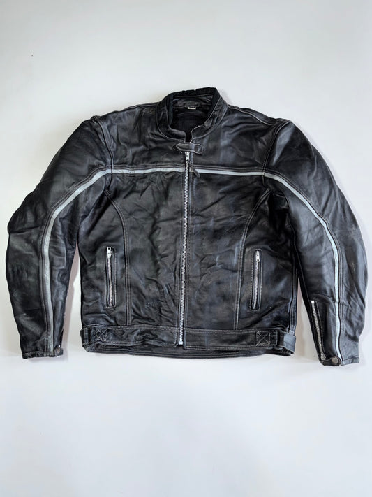 Xtreme Original Vintage Pure Leather Motorcycle Biker Jacket Moto-Core (L/XL)