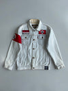 Custom Patch Denim Trucker Jacket (S)