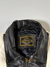 B.O.S Black & White USA Leather Racing Jacket (2XL)
