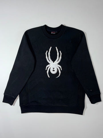 Spyder Black Widow Spider Logo Sweatshirt Black Size  (L)