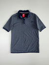 Nike Sportswear Heather Navy Snap Placket Polo (M)