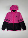 Adidas 3-Stripes Hooded Track Jacket – Pink/Black (S/M)