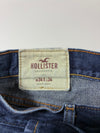 Hollister | Dark Wash Slim Straight Jeans (W:32) (L:43)