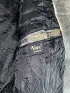 Vintage ASHG  Grey Leather Double Rider Biker Jacket (L)
