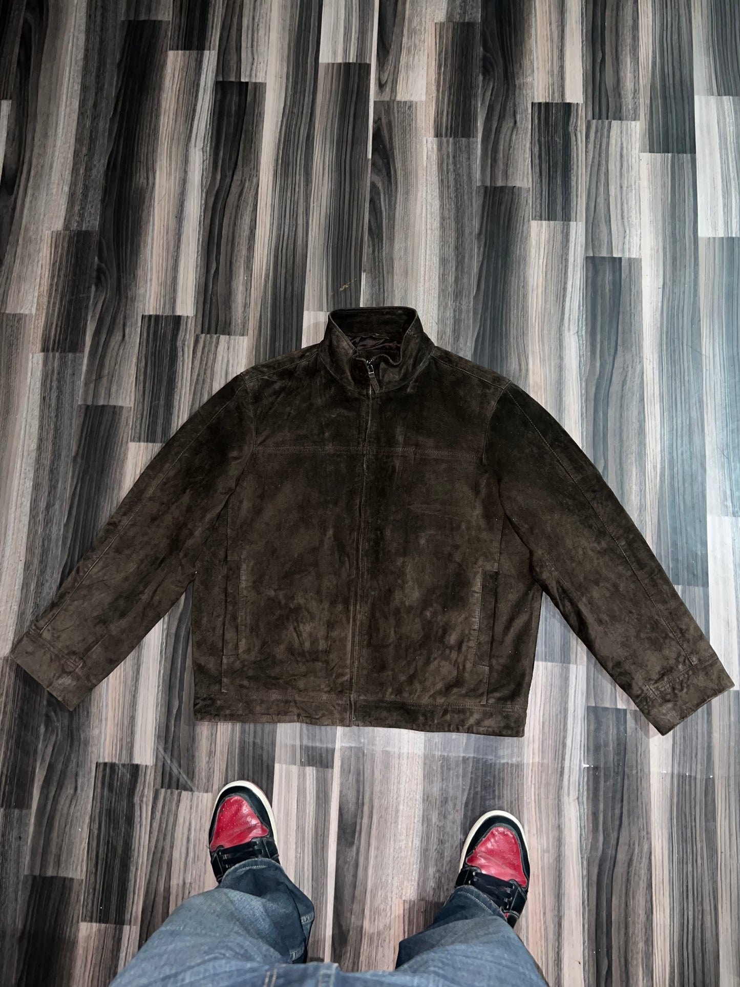 ZUltra Premium Original Sued Leather Jacket (L/XL)