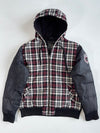 Big Train Osaka Plaid Hooded Jacket with Puffer Sleeves (Xl)