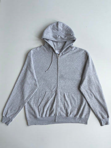 Champion Authentic Heather Grey Zip-Up Hoodie – (2XL/3XL)