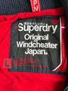 Superdry Original Windcheater Fleece-Lined Jacket – Navy/Red (L)