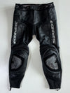 Spidi On Track Motorsport Black Leather Racing Pants Knee Padded (W:34|L:35)