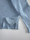 Polo Ralph Lauren | Quarter-Zip Ribbed Pullover | Light Blue (XL)