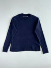 Tommy Hilfiger Herringbone Textured Knit Crewneck Sweater – Navy (L)