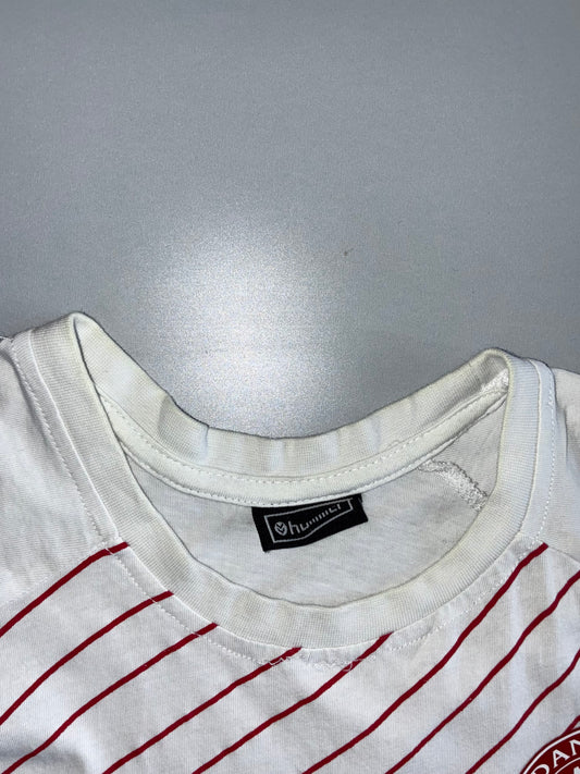 Hummel x Denmark Football (DBU) Vintage White Retro T-Shirt (L)
