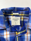 Vintage Abercrombie And Fitch Blue Yellow Plaid Shirt (S)