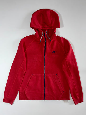 Nike Tech Fleece Hoodie – Nike Full Zip Hoodie Red  (S/M)