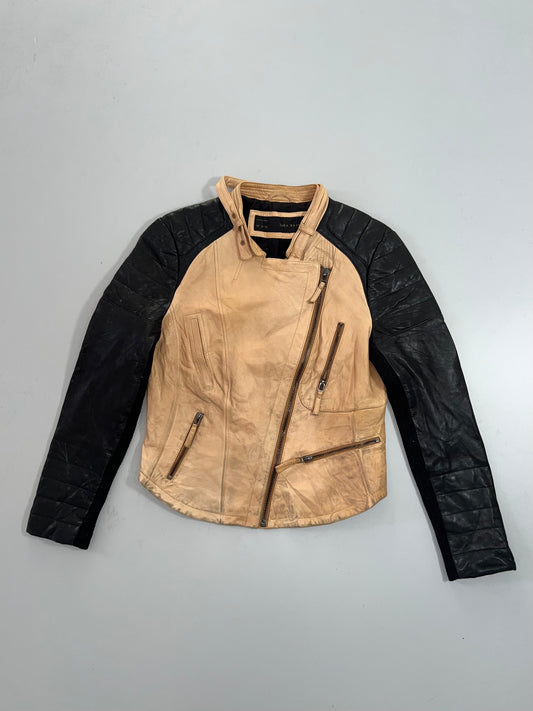 !                                                                                                                                                                                                        Zara Mens Original Leather Jacket (XS)