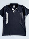 Nike Vintage Striped Polo Black White (L)