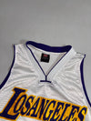 LA Lakers #24 Basketball Jersey  White Gold Mesh (M)
