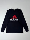 Adidas Big Logo Long Sleeve Tee – Black/Red, (S)