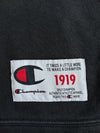 Champion Black & Red Half Zip Hoodie – Taped Sleeves – 1919 Patch – (S/M)